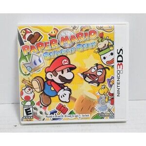 2012 NINTENDO 3DS PAPER MARIO STICKER STAR CIB COMPLETE IN BOX W INSERTS